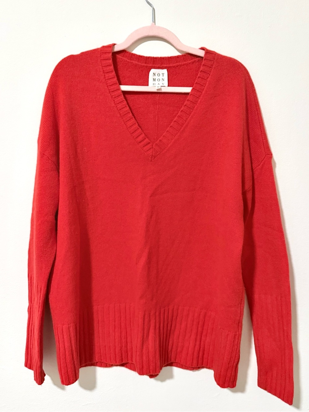 Not Monday Ella Cashmere V-Neck Sweater